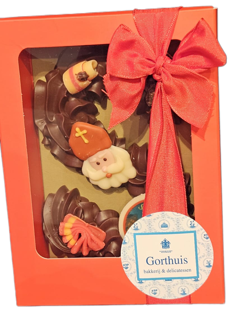 Afbeelding van Chocoladeletter S 100 gram PUUR